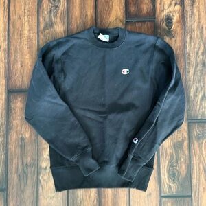 EUC Champion reverse weave black sweatshirt small.